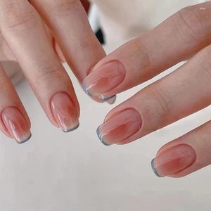 Unhas Postiças Ice Clear Produtos de Manicure Adesivo Reutilizável Suprimentos para Unhas Falsas Cola Prensa Coisas Cobertura Completa Dicas Acessórios Arte