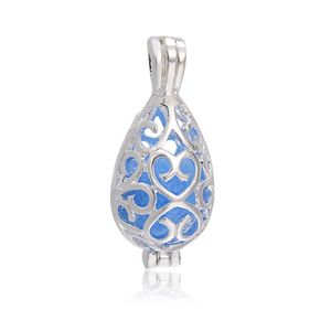 10PCS 12 15 mm Filigree Cage Cage Pendant Pearl Cage łza zrzucona mosiężna szklana szklana szklana C0225299A