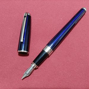 DuPont Fountain Pen Black Blue Color Office and School Writing Materiend Piens Luksus for Gift Polecenie243U