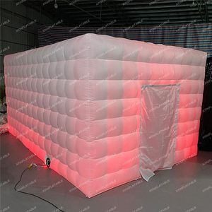 XYINFLATABLE Activities blow up party marquee inflatable cube tent with led for outdoor event2703