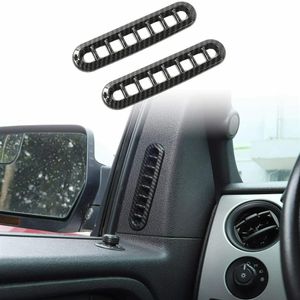 2st Door Air Vent Ring Trim Decor Cover för Ford F150 Raptor 2009-2014 Kolfiber264Q