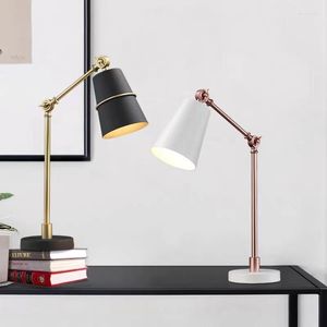 Table Lamps Modern Bedroom Bedside Lamp Black And White Fashion Living Room Study Decorative