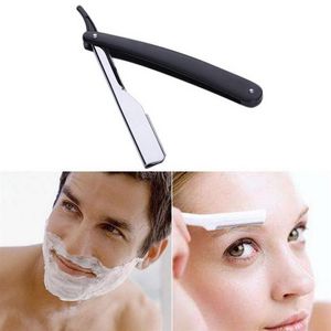 Men Straight Edge Stainless Steel Barber Razor High Quality Folding Shaving Shave Eyebrow Knife Cut Tool Men Shaving Barber Tool297w