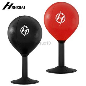 Bolas de boxe de mesa Bola de boxe Couro PU Adulto Descompressão Saco de pancadas Treinamento infantil Speed Ball Otário Equipamento de ginástica HKD230720