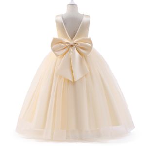 Flower Gir Dress Wedding dla dzieci Princess Suknia impreza Załóż fantazyjne dzieciaki długi tiul na suknię Baby Girl Ubranie 5 8 10 lat