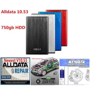 2021 Alldata versione più recente 10 53 e atsg vividi dati di riparazione auto in disco rigido hdd da 750 GB213E