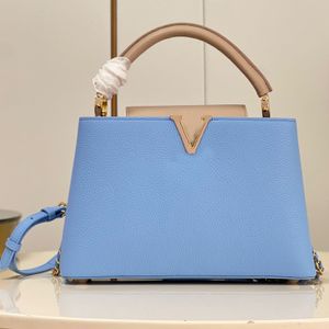 10A Горячие дизайнерские сумки высшего качества, сумки Capucines, кожаные женские сумки Taurillon, двухцветный кошелек