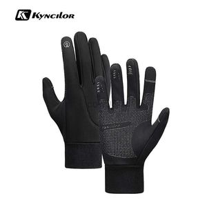 Cykelhandskar Kyncilor Men Kvinnor Vinterhandskar Utomhus Sports Touch Screen Waterproof Fece Gloves Ski vandring Cykelhandskar HKD230720