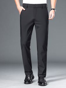 Pantaloni da uomo 2023 Estate Elastico Sottile Gamba Dritta Affari Vestito Casual Allentato Pantaloni Lunghi Pantaloni cargo Sottili da uomo 230720