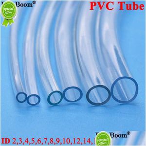 Hoses New 1M  5M Transparent Pvc Plastic High Quality Water Pump Tube 2 3 4 5 6 8 10 12 14 16 18 20 25Mm Inner Diameter Drop Deliver Dhhpy