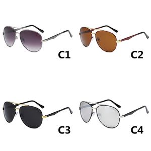 Óculos de sol vintage clássico Piloto masculino UV400 armação de metal Óculos masculinos Ciclismo Óculos ao ar livre