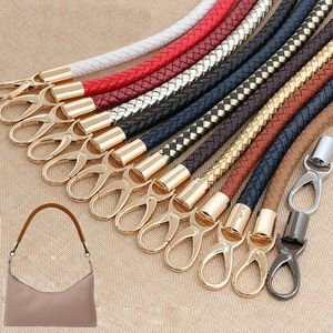 Bag Parts Accessories Two PU leather Dynamic rope handles for handbags and shoulder bags with handbags DIY accessories alloy metal clasps KZ0346 230720