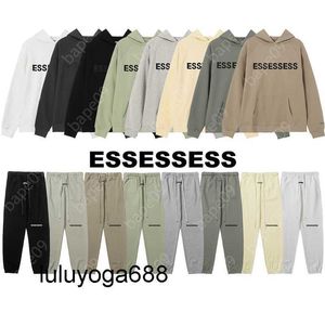 2023 New Ess Designer Men Hoody Hoodies Pullover Sweatshirts Letter Printed Crewneck Loose Long Sleeve Black Streetwear womens Mens Jogging Pants hoodie