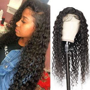 Ishow Peruvian Loose Wave Lace Front Wig Yaki Straight Brazilian Water Deep Curly Human Hair Wigs Malaysian Indian for Women All A2743