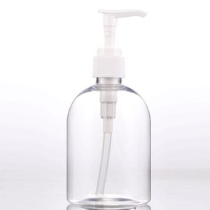 Wholesale 600Pcs 300ml 500ml PET Hand Gel Wash Bottles Plastic Hand Sanitizer Container with Press Pump Cap Free Door to Door Sea Shipp Xwhd