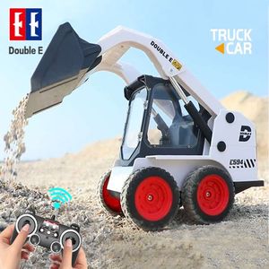 Electric RC Car Double E E594 RC Bucket Excavator Remote Controlled Tractors Crawler Engineering Truck Forklift Digging Children Toys for Boys 230719