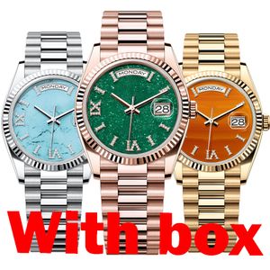 Designer Mens Watch Womens Watches High Quality Watch Automatisk mekanisk rörelse 904L Rostfritt stål Rem lysande lyxiga armbandsur de luxe presentförpackningen