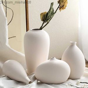 Vaser vita vaser vardagsrum dekoration hem dekor rum dekor keramik och porslin vaser för konstgjorda blommor dekorativa figurer 220809 z230720