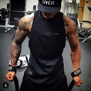 Męskie topy z czołgami męska marka gimnastyczna odzież kulturystyka singlety sportowe czołg top man fitness koszula chłopaki kamizelka bez rękawów