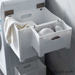 Storage Baskets Foldable Laundry Basket with Wall Mounts for Space-saving; Japanese Style; Plastic Storage Container R230720