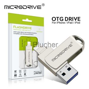 Memory Cards USB Stick Usb 30 Flash Drive for iPhone 2 in 1 USB A to lightning interface usb30 pendrive for Iphone 789111213 14 for iPad x0720