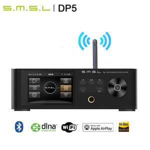 Hörlurar hörlurar SMSL DP5 ES9038PRO MQA Bluetooth Network Music Player Digital Turntable Decoder hörlurarförstärkare Airplay Dina WiFi DSD256 230801