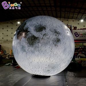 Sand Play Water Fun Inflatable Moon With LED Lights Hanging Planet Model Toys 230719