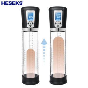 Pump Toys Heseks Electric Penis Pump MANA MASTURBATOR SUGTION Förstoring Vakuumanordning 230719