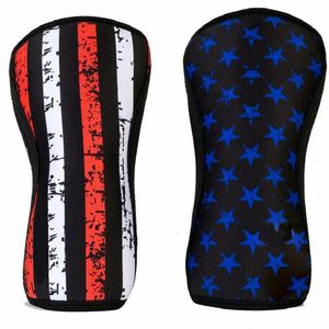 Halter için toplar diz kolları 1 çift Premium Destek Sıkıştırma Güçlendirme Crossfit 7mm Neopren Sleeve 230720