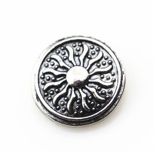 10PCS Lot Antique Silver Sun Snap Button 18 mm DIY Ginger Snap Branslelety Bransleki Bransleierki