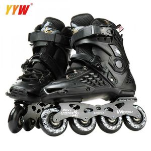 Inline rullskridskor vuxna rullskridskor inline skridskor för män och kvinnor sneakers rullar professionella pojkar 'enda rad utomhus 4 hjul skridskor hkd230720