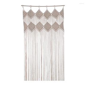 Arazzi Macrame Decorazioni da parete Galleria Stampe Senape Sole Linea Viso Tela Acchiappasogni Boho Dormitorio Casa Soggiorno Interno