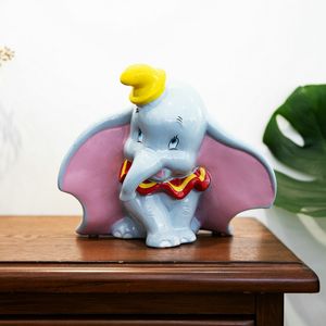 Dekorativa föremål Figurer Keramiska klippta elefant Piggy Bank Home Decor Craft Room Decoration Objects Child Elephant Piggy Bank Presents for Girls Figur 230719