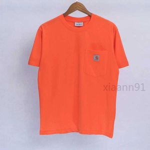 Designer Fashion Classic S T Shirt Summer Men Standard Pocket Short Sleeve Unisex North America Casual Brand Letter Embroidery Pure Cotton Tshirts Kd 7MYPK