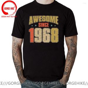 Camisetas masculinas Vintage Legends Were in 1968 Limited Edition Ageed Perfectly Shirt Awesome Since T-Shirt Retro Tee