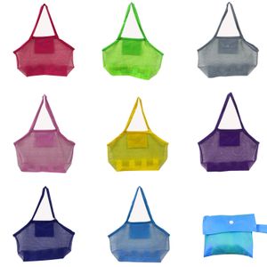 Sand Play Water Fun Large Mesh Bag Tote Beach Toys Children s Collection Shell Net Pool Supplies Direct Sales 230719