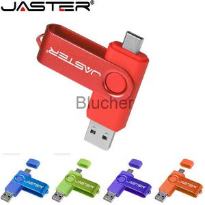 Karty pamięci USB Stick Niestandardowy napęd USB C Drive 128 GB Metal Rotatable OTG Flash Drives 64 GB Bezpłatny łańcuch klucza telefonu komórkowego Pamięć Pamięć U Dysk 32GB 16G X0720