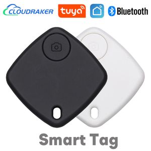 Andra hundförsörjningar Tuya Smart Tag Anti-Lost Alarm Wireless Bluetooth Tracker Phone Stuff Two-Way Search Suitcase Key Pet Finder Location Record 230719