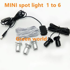 Mini kits de luz de LED para armário, holofotes para armário, luz embutida para exibição de cozinha, balcão de joias, armário, vitrine, HP 1w, peças, 272S