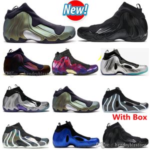 One Flightposite Pennys Metallic Gold Black 1s Tênis de basquete Tênis de fibra de carbono Neon Royal é levado para o futuro Topaz Mist Berinjela Tênis de berinjela