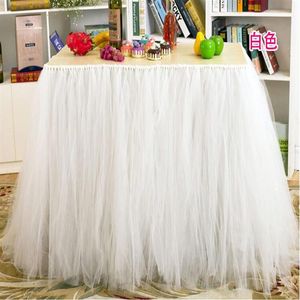 Tutu Table Skirt Tulle Tablewore for Wedding Decor Birthday Baby Shower Party Tulle Table Skirt Fast Delivery WQ19341Z