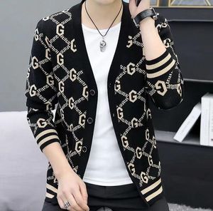 Suéteres masculinos nova marca designer moda malha cardigan para casacos japoneses casuais jaqueta gráfica roupas masculinas