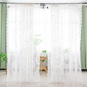 Gardin vit spets fönster gardiner pastoral stil tjej prinsessa romantisk dörr tyllväv vardagsrum sovrum heminredning
