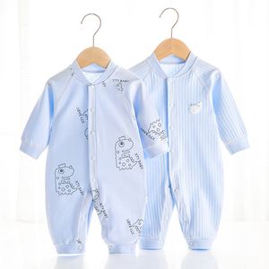 Macacão Outono Baby Romper Cartoon Crawlers Para Crianças Cotton Onesie born Boys Girls Clothes Long Sleeve Baby Macacões Roupas De Bebe 230720