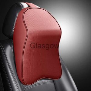 Cuscini di seduta Poggiatesta in memory foam in pelle nappa 3D Supporto per cuscino per collo auto Supporto per poggiatesta Cuscino per sollievo dal dolore per auto Supporto per collo da viaggio x0720 x0721 x0721