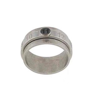 Margiela Style 925 Silver Rotatable Digital Marguera Ring300G