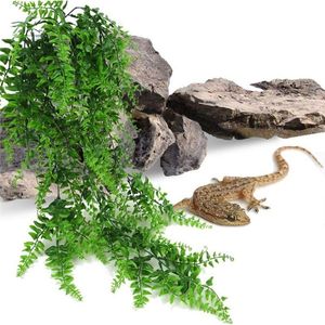 Suprimentos para répteis 1-3 peças Répteis Lagartos Decoração de terrário Faça você mesmo Aquário Planta de tanque de peixes falso Suprimentos para animais de estimação falsos pendurados realistas 230719