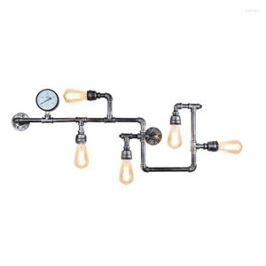 Wall Lamps Loft Industrial LED Light Iron Rust Water Pipe Retro Lamp Vintage E27 Sconce Lights Home Lighting Fixtures