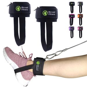 Resistance Bands D Ring Ankle Straps with Pedal Rope Achilles Tendon Support for Cable Machines Glute Leg Workouts Neoprene Padded Weights 230720