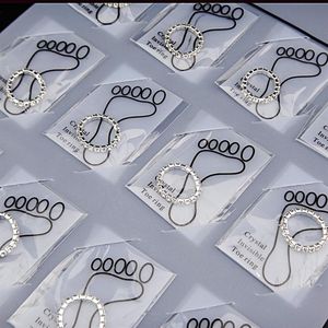 Big Promotions 36pcs Whole Jewelry Lots Full Clear Czech Rhinestones Fashion Stretchy Toe Rings for Womens A-809236a